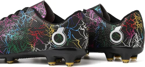 Vista 4 de Zapatos de fútbol para niños, zapatos de fútbol para suelo firme, tenis atléticos para niñas, para exteriores, césped y fútbol para niños pequeños