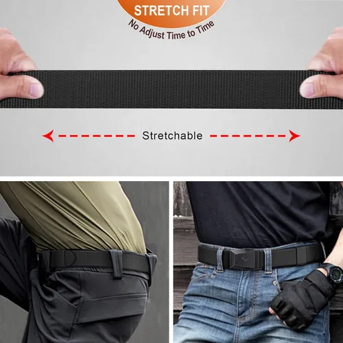 Vista 6 de BULLIANT Cinturón táctico para hombre, cinturón de trabajo militar de nailon de 1.5 pulgadas con hebilla de liberación rápida resistente