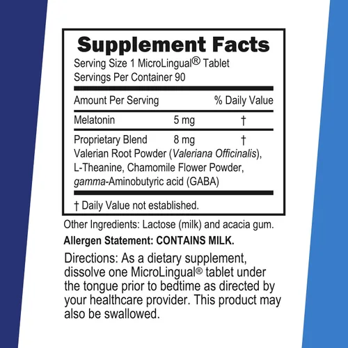 Vista 2 de Superior Source Super Slumber Helper, tabletas microlignuales de disolución rápida, 90 unidades, melatonina (5 mg), valeriana, manzanilla