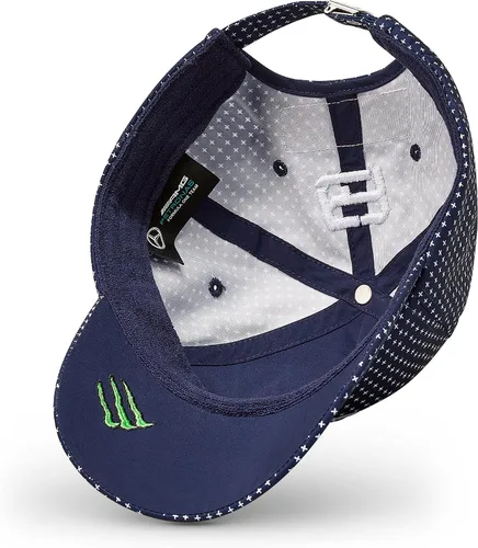 Vista 2 de Fuel For Fans Mercedes Benz F1 Special Edition George Russell 2022 Konnichiwa - Gorra de béisbol japonesa GP azul marino