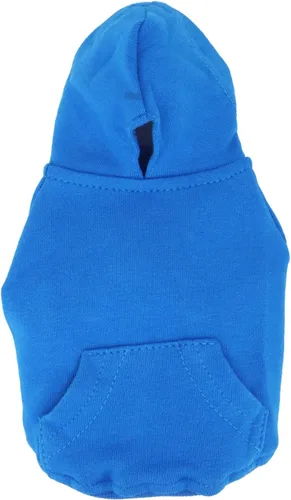 Vista 3 de LOPHIPETS Sudadera ligera de algodón para perros pequeños – Sudadera con capucha para chihuahuas, cachorros y razas en miniatura - Azul/XS