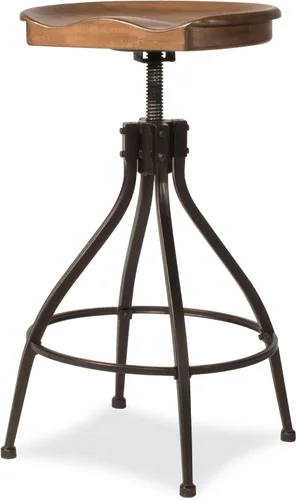 Vista 7 de Hillsdale Taburete ajustable de altura ajustable sin respaldo de metal Worland