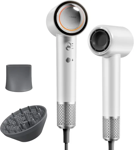Vista 10 de Tideway Secador de pelo profesional de alta velocidad iónico 110,000 RPM, secador de pelo compacto con difusor magnético, secado rápido con motor
