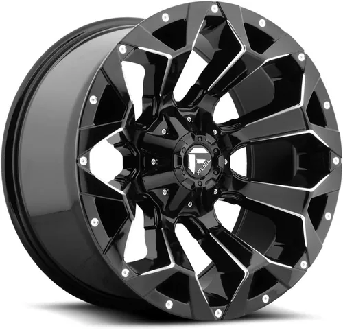 Vista 9 de FUEL D787 Assault 17x8.5 5x4.5"/5x5" +14mm Llanta de Rueda Negra/Roja 17" Pulgada D78717852652