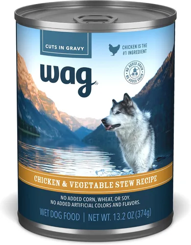 Vista 10 de Marca de Amazon - Wag Stew - Comida para perros enlatada, receta de carne de res y vegetales, lata de 13.2 onzas (paquete de 12)
