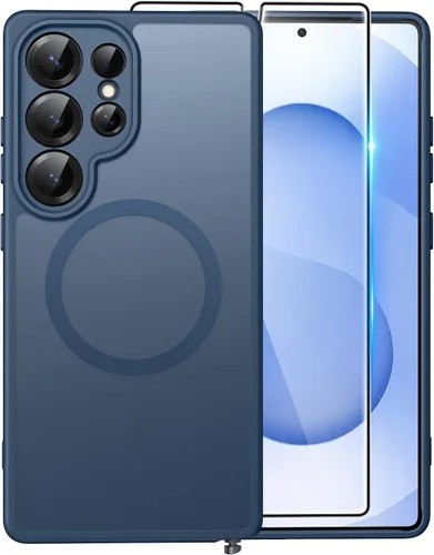 Vista 360 de FNTCASE - Funda para iPhone 16 Pro: magnética, mate, translúcida, de grado militar, protectora contra caídas, resistente, fina, duradera y a prueba