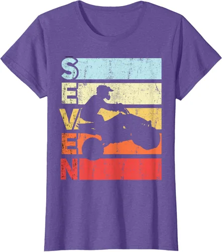 Vista 28 de ATV 7th Birthday Party ATV 4 Wheeler - Camiseta de cumpleaños temática cuádruple Negro