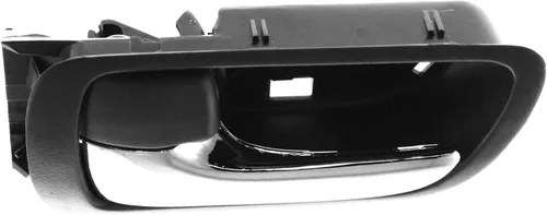 Vista 5 de Garage-Pro Manija de puerta interior compatible con Toyota Camry 2002-2006 delantera o trasera, bisel gris del lado del conductor con palanca cromada