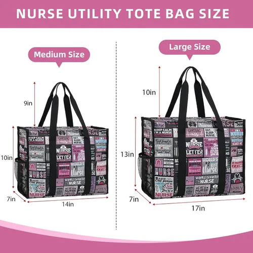 Vista 6 de Bolsas de enfermería para el trabajo, enfermería, bolsa de viaje, bolsas clínicas para estudiantes de enfermería, regalos de enfermería