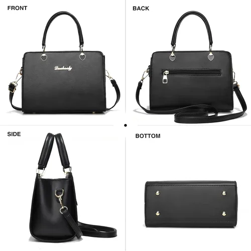 Vista 4 de Xiaoyu Bolsos y carteras de moda para mujer, elegante bolso cruzado para damas, bandolera tipo satchel con asa superior, bolsos pequeños tipo tote