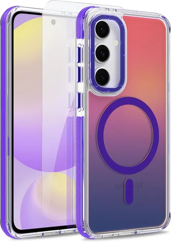 Vista 76 de Funda magnética para Google Pixel 10 Pro XL [compatible con Magsafe] [bonito diseño fluorescente de moda] a prueba de golpes, delgada, translúcida
