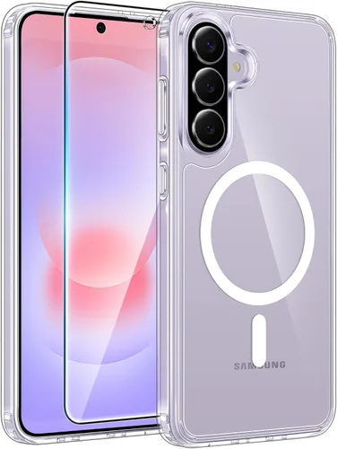Vista 289 de FNTCASE - Funda para iPhone 16 Pro: magnética, mate, translúcida, de grado militar, protectora contra caídas, resistente, fina, duradera y a prueba