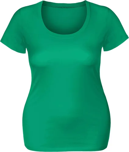 Vista 2 de Camiseta de manga corta Emmalise, para mujer, cuello redondo, paquete económico de tres piezas, tallas grandes, juvenil