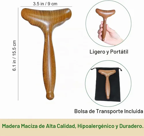 Vista 2 de Herramientas de madera del masaje del Massager del drenaje