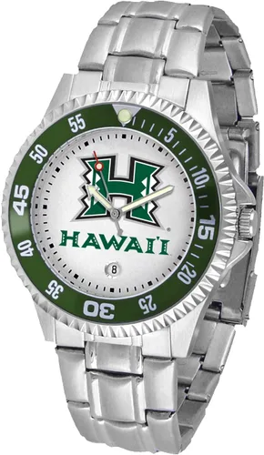 Vista 13 de SunTime Reloj de cuarzo de 1.575 in para hombre, correa de acero inoxidable de 0.787 in, esfera Gameday