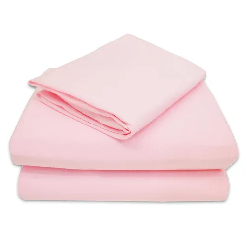 Vista 9 de TL Care Juego de sábanas de 3 piezas de punto de jersey de algodón 100% natural, azul, suave y transpirable, para niños y niñas
