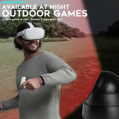 Vista 8 de Orzero Ir Illuminator Infrared Light Compatible for Quest, Quest 2, PSVR2, Enhance Hand Tracking Immersive No-Light Disturbance Increase Tracking