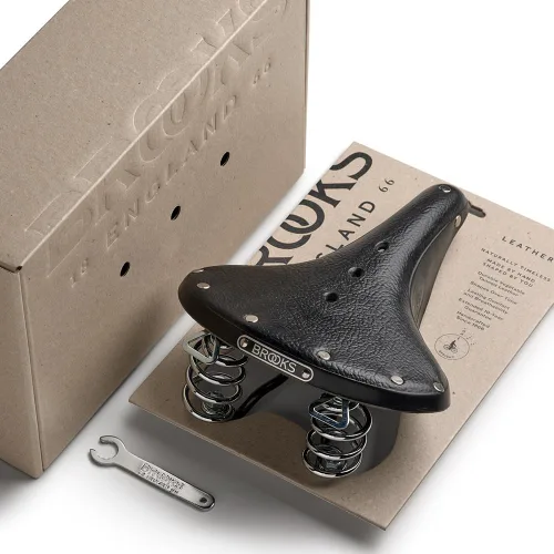 Vista 5 de Brooks England B67, Leather Bike Saddle with Suspension Springs