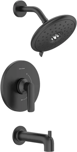 Vista 9 de American Standard TU061508.295 - Kit de molduras para bañera y ducha, 1.8 GPM, níquel cepillado