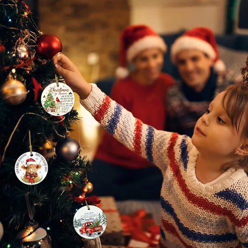 Vista 6 de Adorno de primera Navidad juntos 2025 para parejas, nuestra primera Navidad para él, ella, novio, novia, pareja casada, primer adorno de Navidad