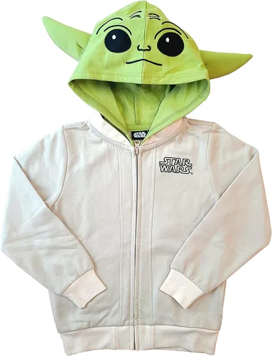 Vista 4 de Star Wars Mandalorian Baby Yoda Grogu - Sudadera con capucha para niños