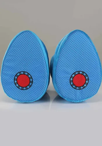 Vista 4 de Pantuflas de Disfraz Adulto de Mega Man Multicolor