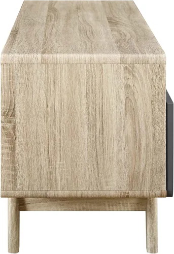 Vista 3 de Modway Origin Mid-Century - Mueble moderno para TV de 47 pulgadas, color gris natural