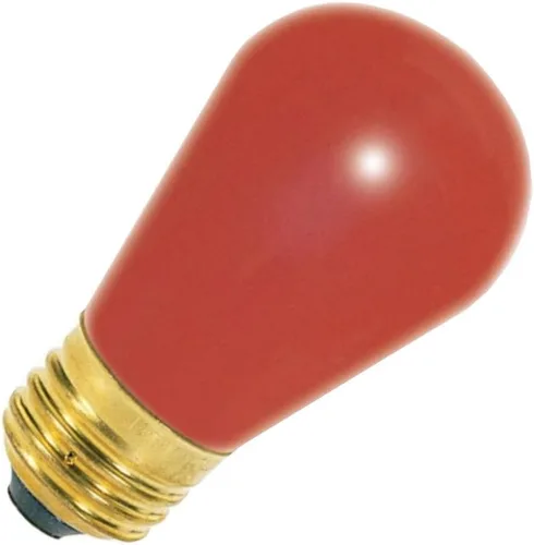 Vista 5 de Satco S3610 - Bombilla incandescente S11 de 7,5 W, base media, 120 voltios, color naranja cerámico
