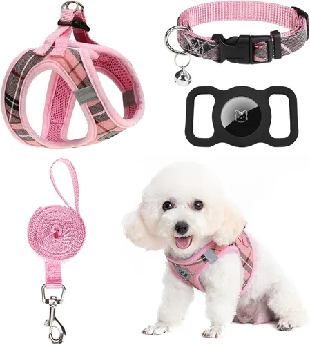 Vista 30 de Arnés para cachorros de otoño de Acción de Gracias - Collar y correa para perro - Arnés de chaleco para perros pequeños de malla suave acolchada