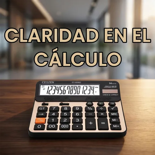 Vista 4 de Philley Botón grande Calculadora electrónica de contabilidad de escritorio