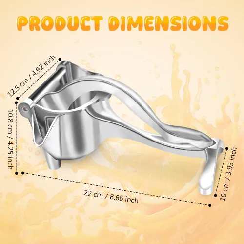 Vista 2 de Extractor de jugo de frutas frescas, exprimidor de mano 2026, exprimidor de limón, prensa manual con agarre ergonómico para una extracción eficiente