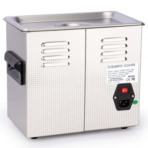 Vista 2 de stonylab Máquina de limpieza ultrasónica, dispositivo profesional multiusos de lavado ultrasónico de acero inoxidable con temporizador de pantalla