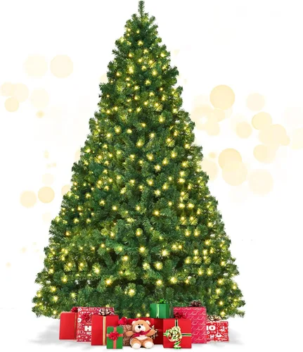 Vista 11 de DREAMADE 7.5 FT Pre-Lit Artificial Christmas Tree, Fraser Fir Green-2