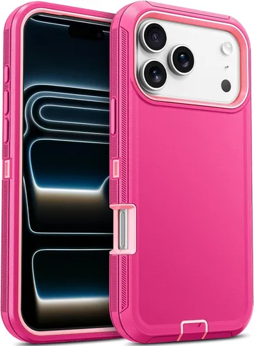 Vista 40 de Jelanry - Funda para iPhone 15 5G, protección resistente, resistente, color negro Dropproof & Dual-Layer Protective Back Cover with Port Anti