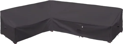 Vista 13 de Funda de Sofá Seccional de Servicio Pesado para Exteriores, Fundas Impermeables 600D para Sofá Seccional de Patio, Funda para Muebles de Jardín