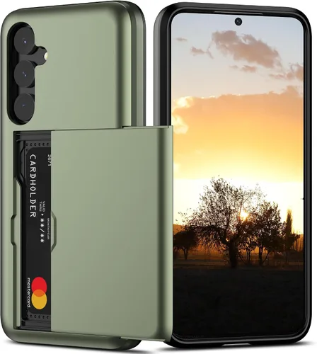 Vista 9 de Nvollnoe Funda para Samsung S23 con tarjetero 5G de 6.1 pulgadas, delgada, de doble capa, resistente, protector para Galaxy S23, funda con ranura