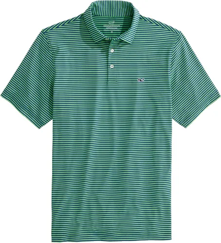 Vista 51 de Vineyard Vines Polo Bradley Stripe Sankaty para hombre Ocean Breeze Tejeda