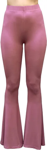 Vista 28 de Daisy Del Sol - Pantalones de yoga cómodos y elásticos de cintura alta, estilo boho de los 70 con parte inferior acampanada Baya