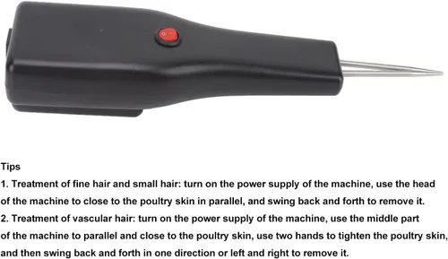 Vista 4 de Desplumador eléctrico portátil de pollo, máquina de desplume de aves de corral de mano con potente motor, desplumador de pollo impermeable, pequeña
