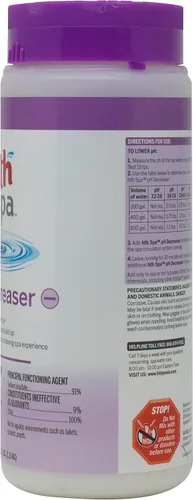 Vista 4 de hth Spa 86226 - Disminuidor de pH equilibrante para spa y bañera de hidromasaje, 2.5 libras