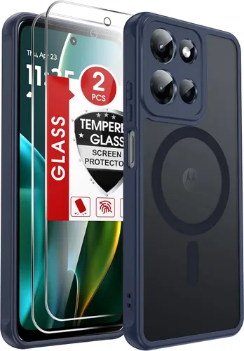 Vista 194 de LeYi Funda para teléfono Samsung-S23: protector de pantalla e imán MagSafe Púrpura