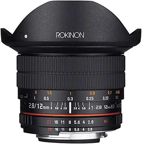 Vista 3 de Rokinon 12 mm F2.8 objetivo ojo de pez ultra anchos