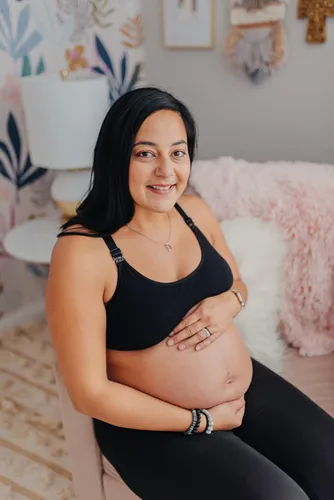 Vista 4 de bamboobies Womens Yoga Full Bust Seamless Nursing Maternity Bra for Breastfeeding
