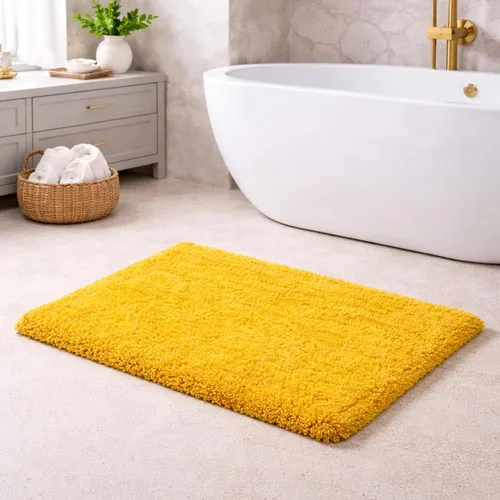 Vista 8 de C23 Shag - Alfombra de baño beige de 2200 GSM, 20 x 32 pulgadas, alfombra de baño gruesa de felpa ultrasuave, alfombra de baño peluda de lujo