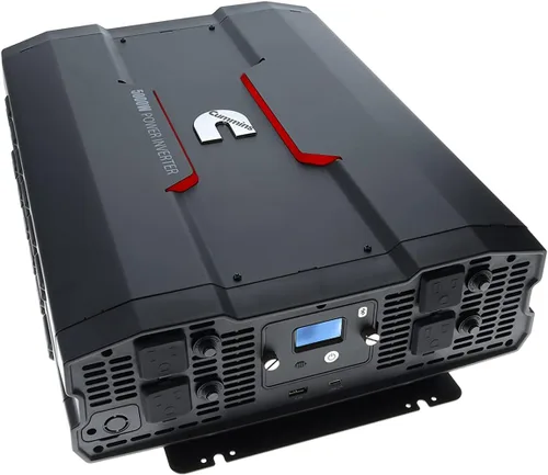 Vista 6 de Cummins 3000 vatios inversor de onda sinusoidal modificada para camiones Inversor 12 voltios a 110 voltios Cuatro salidas de CA Dos puertos USB