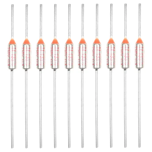 Vista 6 de Fielect Fusibles Térmicos 212.0 °F Corteos Térmicos Fusible Circuito de Corte Temperatura Fusible Térmico 250V 10A