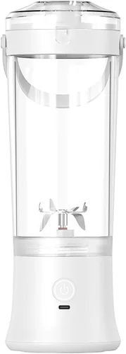 Vista 10 de Potente 7.4 V eléctrico Juicer Cup con textura de diseño portátil para frescura Mezcla de frutas en casa Gimnasio Oficina Licuadora de alta velocidad