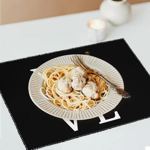 Vista 6 de I Love Durian Placemats Set of 6 Resistant Table Mats Washable Place Mats for Dinner Party Table Decoration