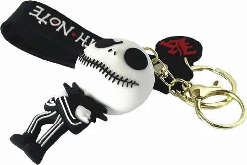 Vista 5 de Llavero de Halloween Nightmare Before Christmas Zero Dog Horror, llavero de gel de sílice Jack Sally