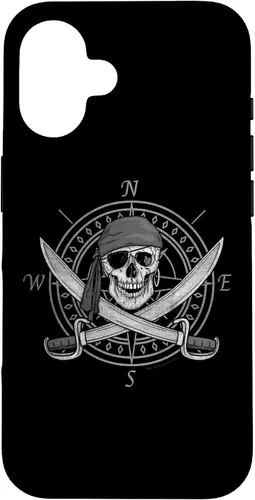 Vista 32 de Pirate Skull and Cutlasses Compass Distressed Case for iPhone 17